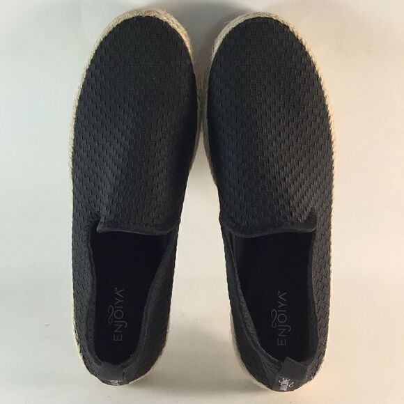 Enjoiya Journey womens espadrilles slip on shoes black size EU 41 US 11 - Picture 5 of 8
